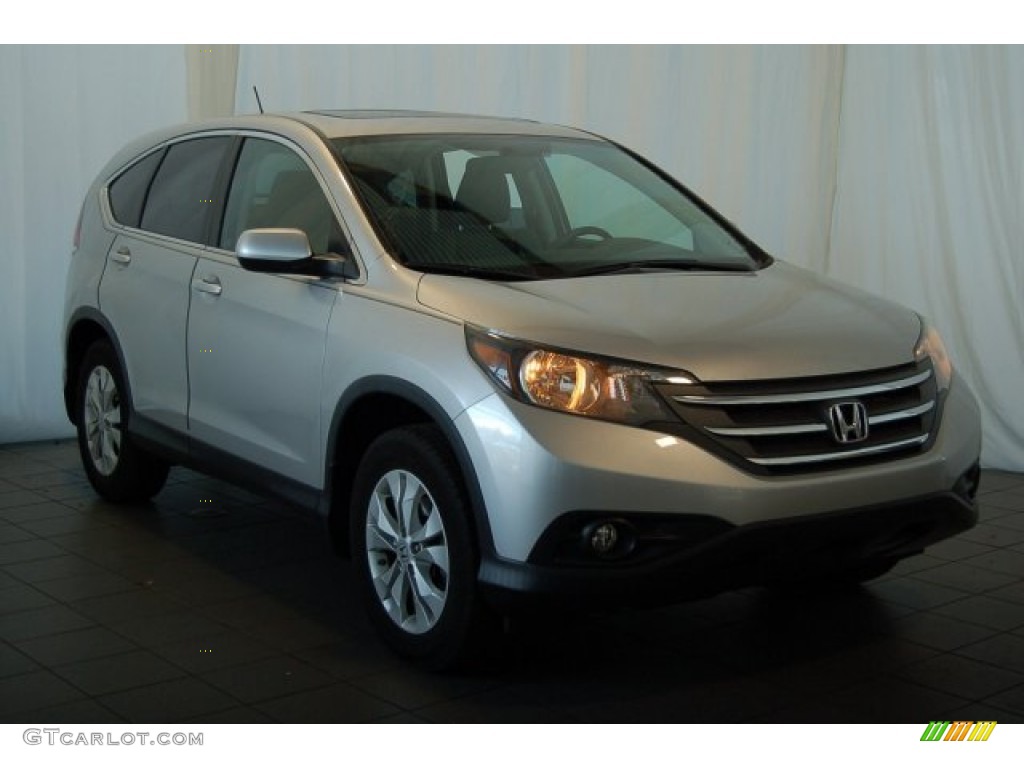 2012 CR-V EX - Alabaster Silver Metallic / Gray photo #2