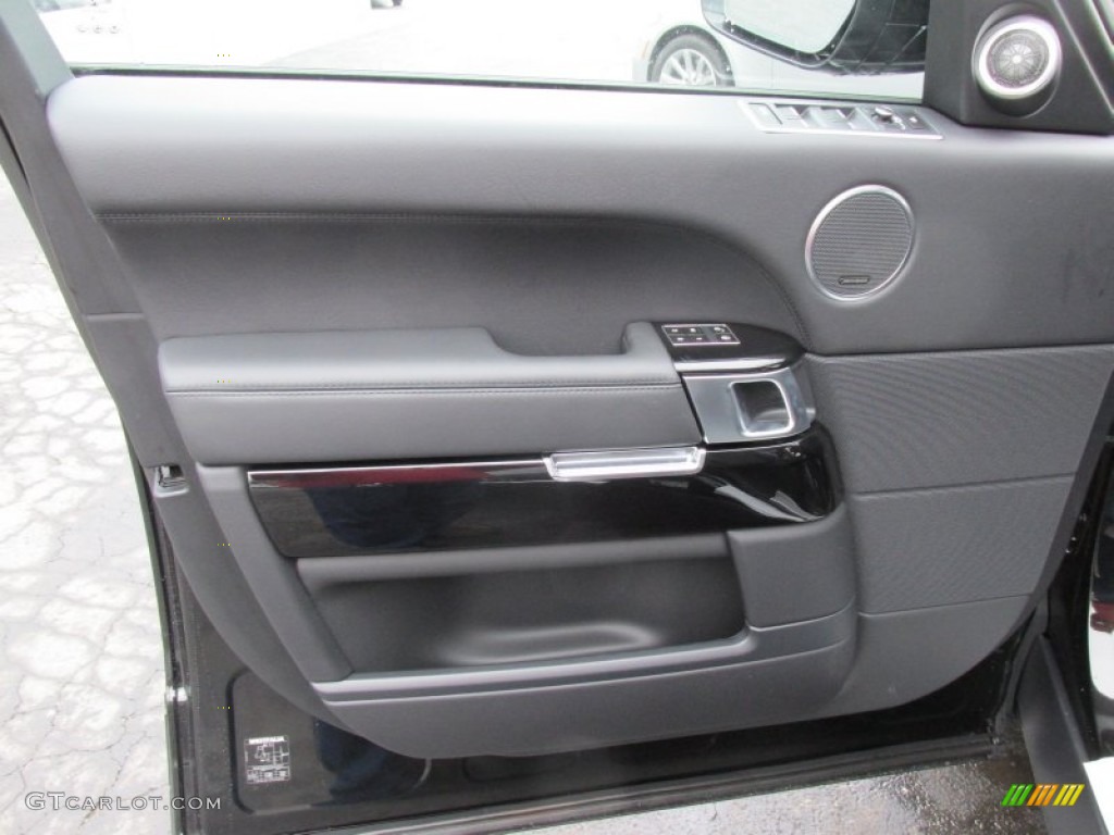 2015 Land Rover Range Rover Supercharged Ebony/Ebony Door Panel Photo #100934312
