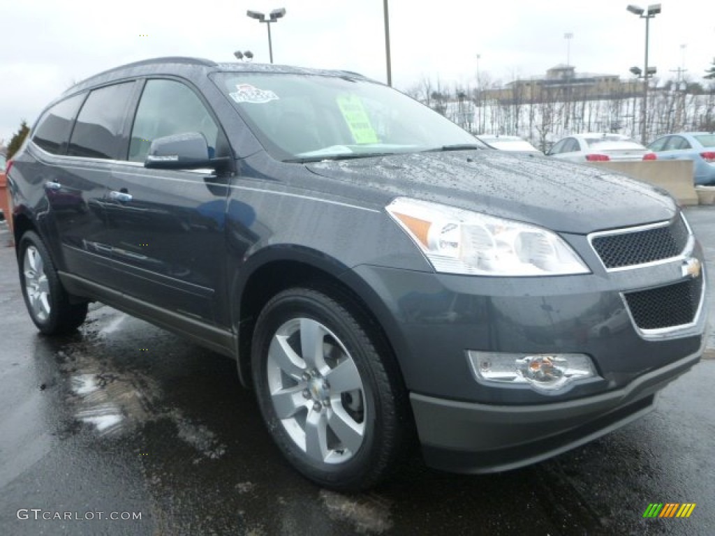 Cyber Gray Metallic 2012 Chevrolet Traverse LT Exterior Photo #100934368