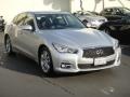 2014 Liquid Platinum Infiniti Q 50 3.7 Premium  photo #3