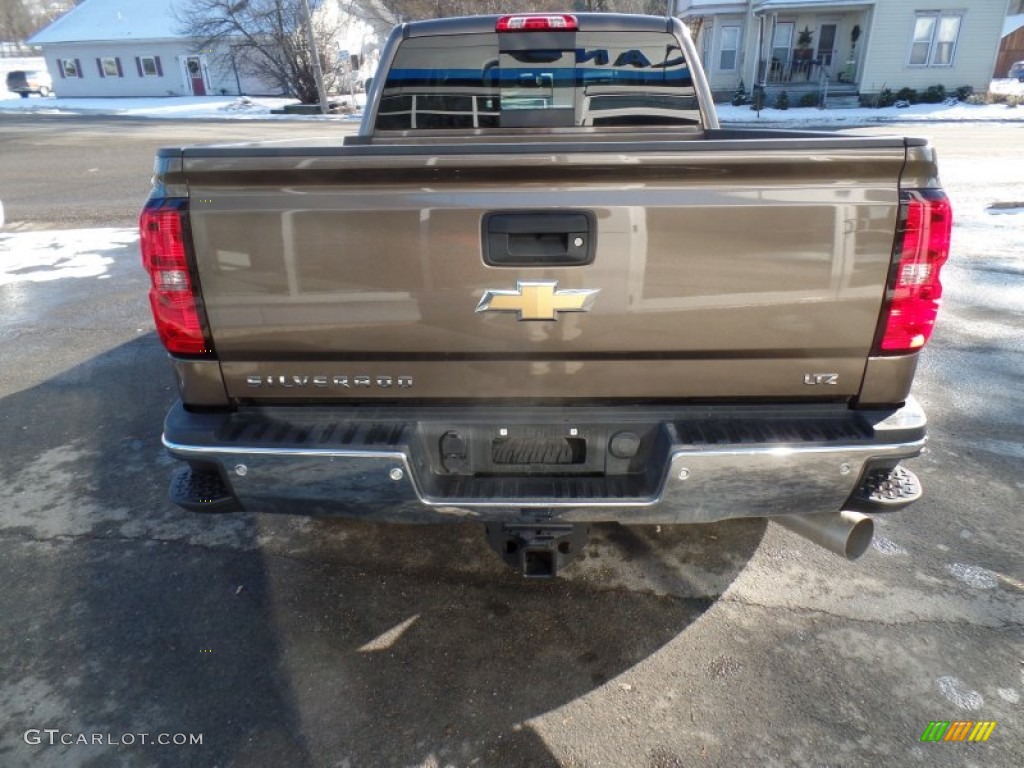 2015 Silverado 2500HD LTZ Crew Cab 4x4 - Brownstone Metallic / Cocoa/Dune photo #7