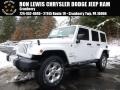 2015 Bright White Jeep Wrangler Unlimited Sahara 4x4  photo #1