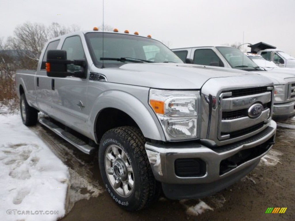 2011 F350 Super Duty XLT Crew Cab 4x4 - Ingot Silver Metallic / Steel photo #1