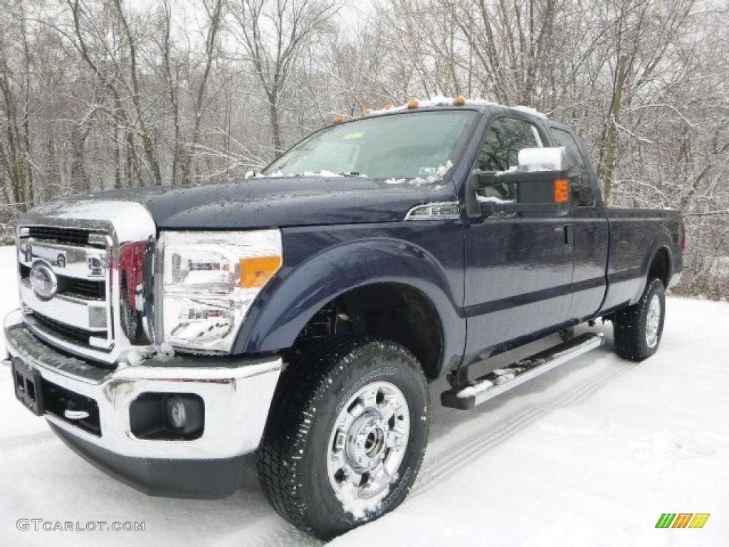 2015 F250 Super Duty XLT Super Cab 4x4 - Blue Jeans / Steel photo #4