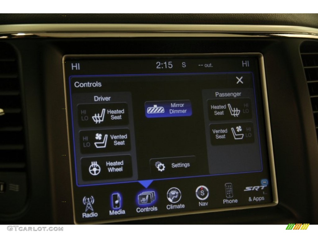 2015 Jeep Grand Cherokee SRT 4x4 Controls Photo #100943420