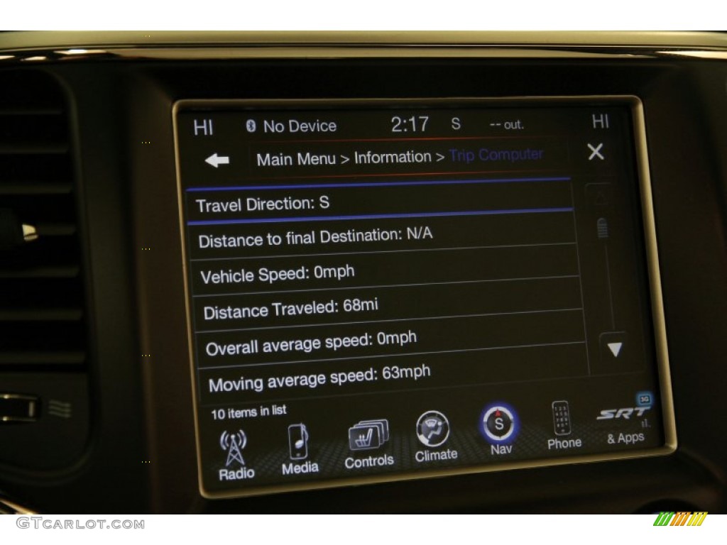 2015 Jeep Grand Cherokee SRT 4x4 Controls Photo #100943681