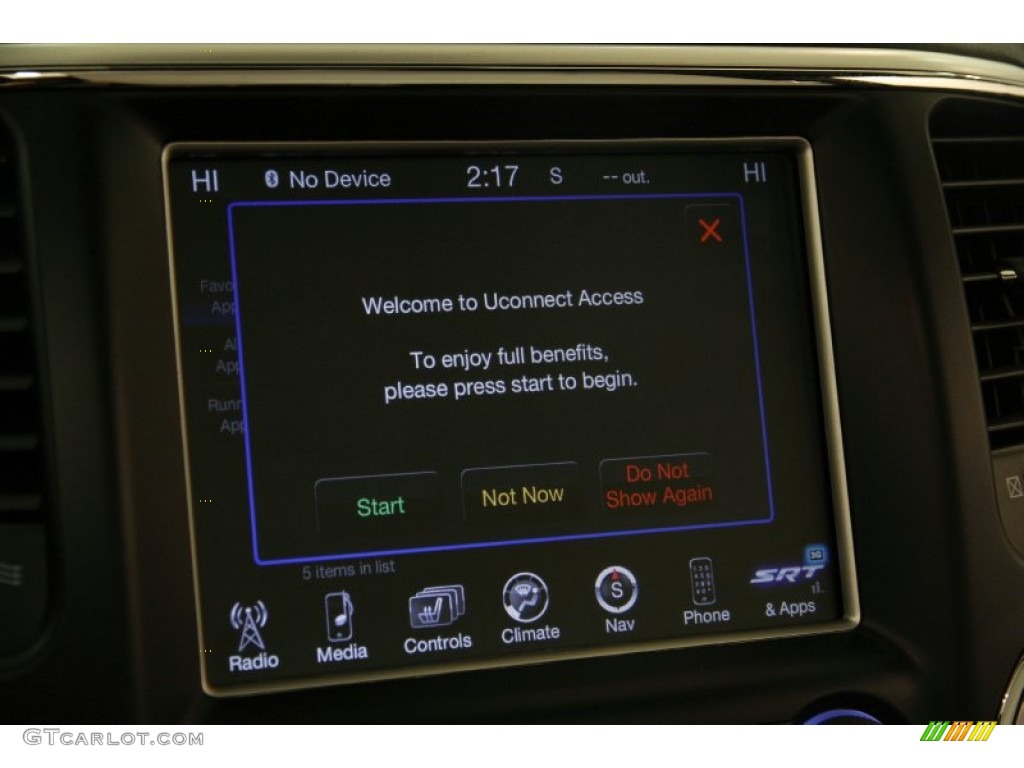 2015 Jeep Grand Cherokee SRT 4x4 Controls Photo #100943768