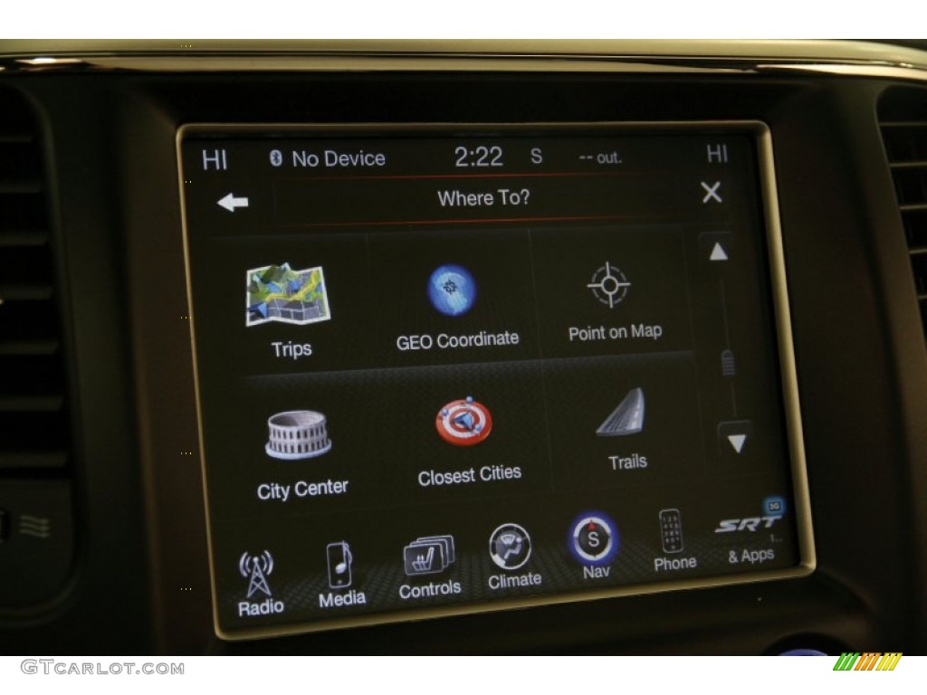 2015 Jeep Grand Cherokee SRT 4x4 Controls Photo #100943815