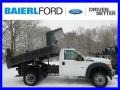 Oxford White - F550 Super Duty XL Regular Cab 4x4 Dump Truck Photo No. 1