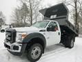 Oxford White - F550 Super Duty XL Regular Cab 4x4 Dump Truck Photo No. 5