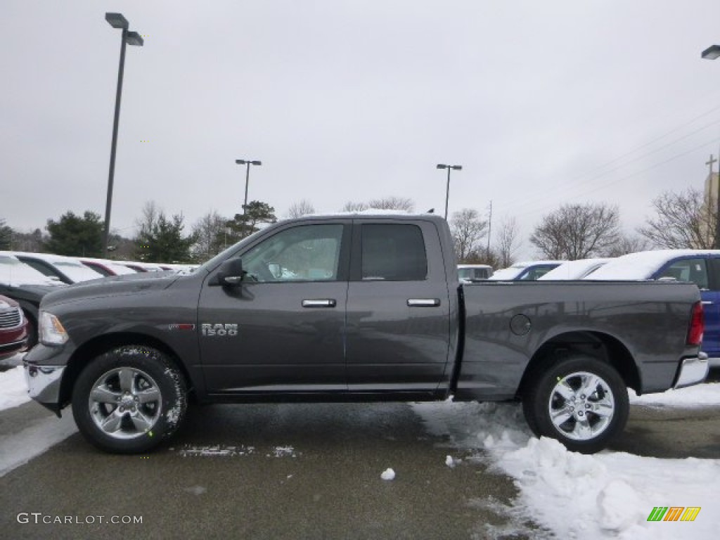 2015 1500 Big Horn Quad Cab 4x4 - Granite Crystal Metallic / Black/Diesel Gray photo #2