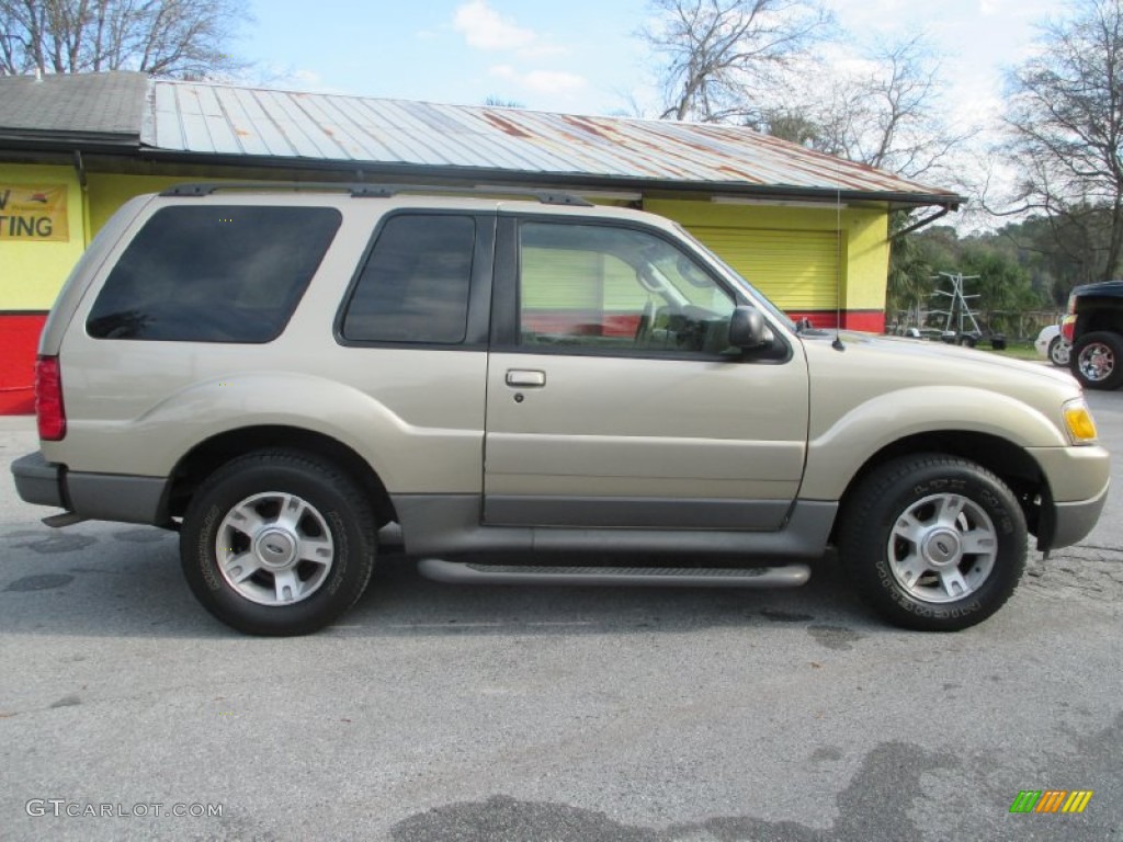 2003 Explorer Sport XLT - Harvest Gold Metallic / Medium Parchment Beige photo #2