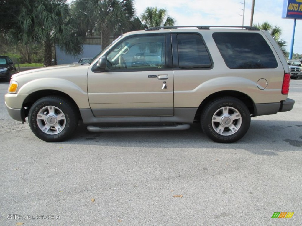 2003 Explorer Sport XLT - Harvest Gold Metallic / Medium Parchment Beige photo #6