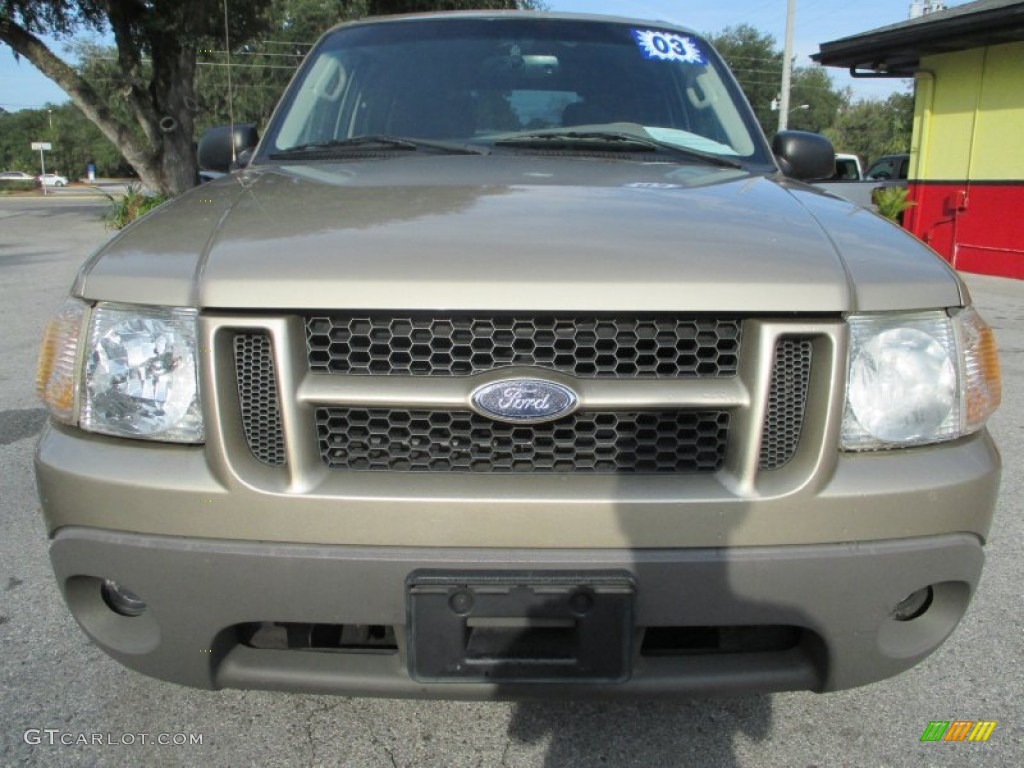 2003 Explorer Sport XLT - Harvest Gold Metallic / Medium Parchment Beige photo #8