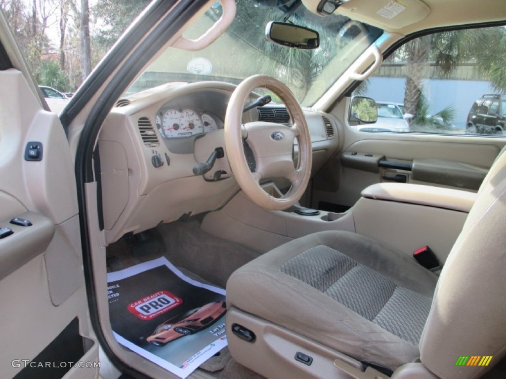 2003 Explorer Sport XLT - Harvest Gold Metallic / Medium Parchment Beige photo #9