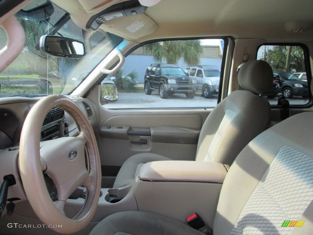 2003 Explorer Sport XLT - Harvest Gold Metallic / Medium Parchment Beige photo #10