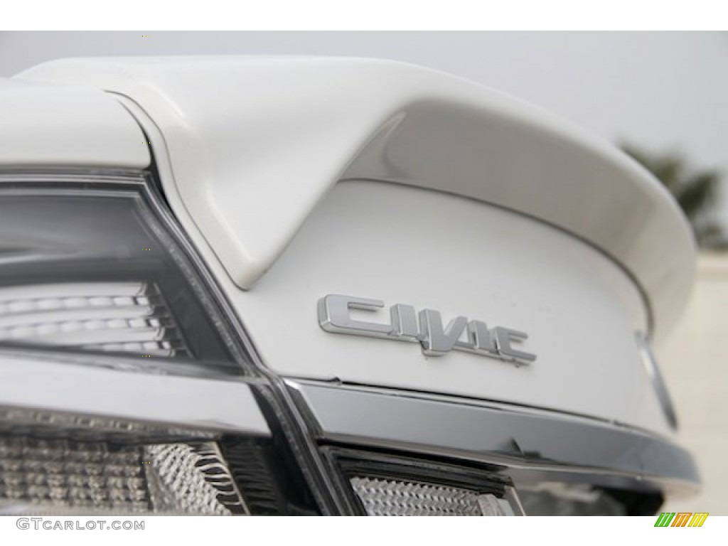 2015 Civic Hybrid-L Sedan - White Orchid Pearl / Beige photo #3