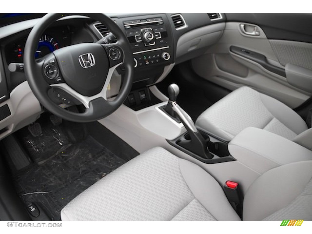 2015 Civic LX Sedan - Crystal Black Pearl / Gray photo #11