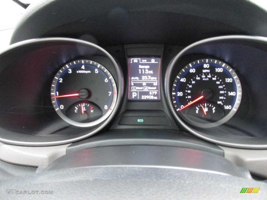 2014 Santa Fe Sport FWD - Frost White Pearl / Gray photo #41