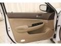 Ivory 2007 Honda Accord SE Sedan Door Panel