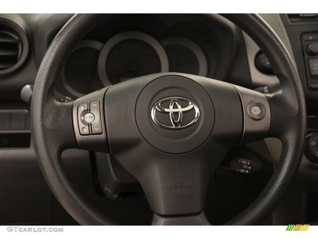2012 Toyota RAV4 Sport 4WD Dark Charcoal Steering Wheel Photo #100950746