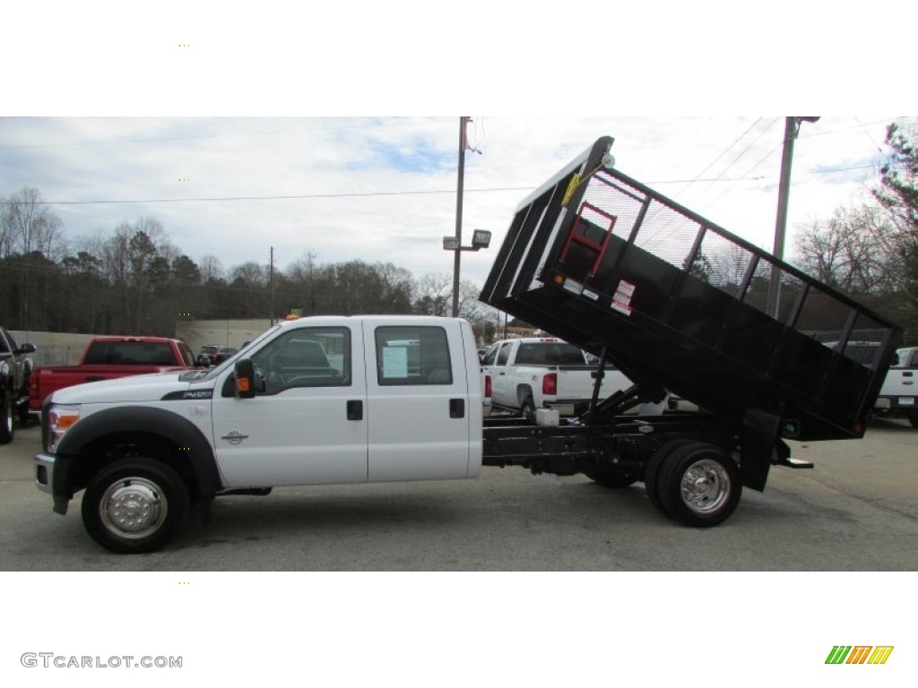 Oxford White 2015 Ford F450 Super Duty XL Crew Cab Dump Truck 4x4 Exterior Photo #100951478