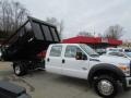 Oxford White - F450 Super Duty XL Crew Cab Dump Truck 4x4 Photo No. 6