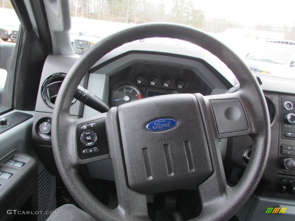 2015 Ford F450 Super Duty XL Crew Cab Dump Truck 4x4 Steel Steering Wheel Photo #100951817