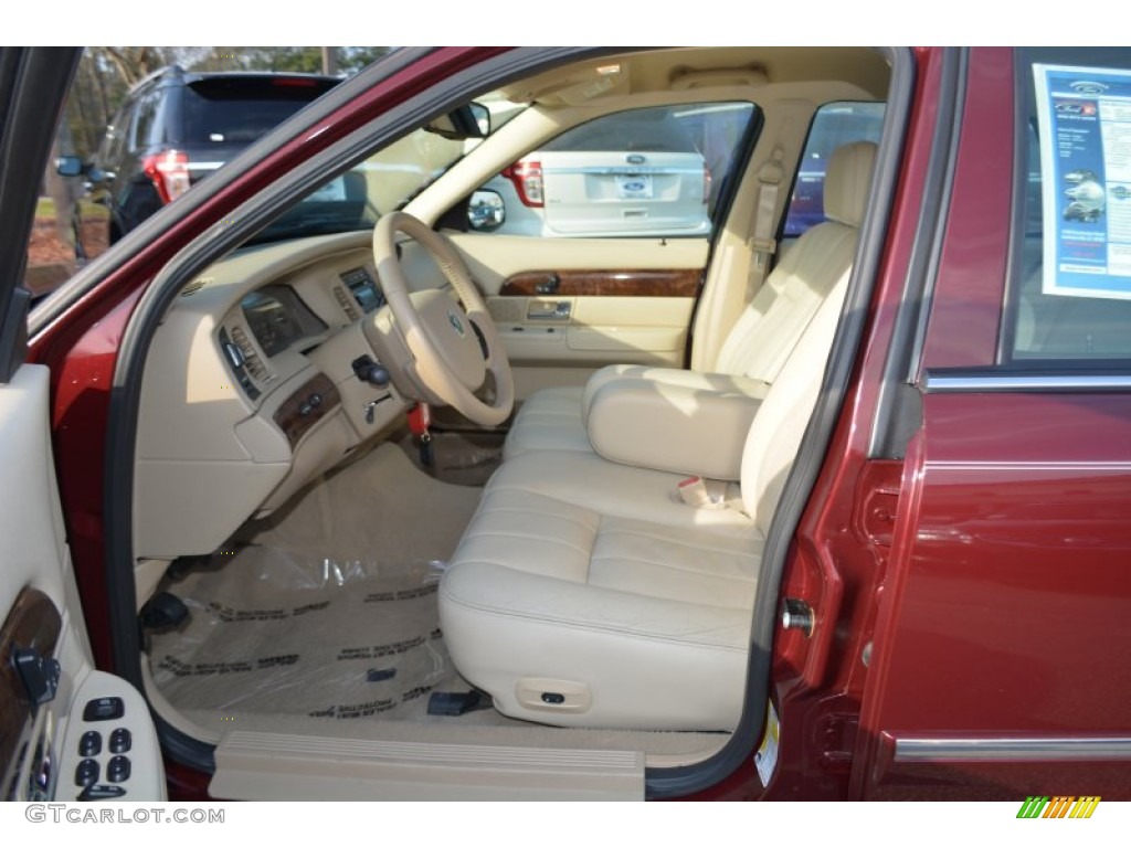 2008 Grand Marquis LS - Dark Toreador Red Metallic / Light Camel photo #16