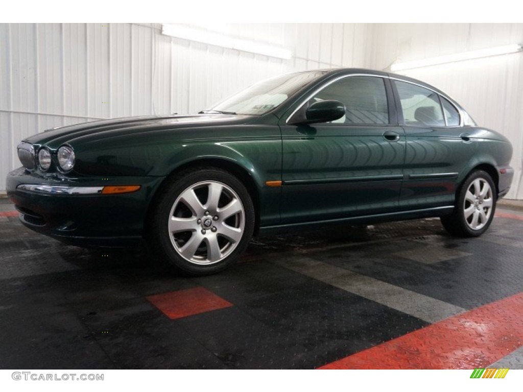 2005 X-Type 3.0 - Jaguar Racing Green Metallic / Champagne photo #2