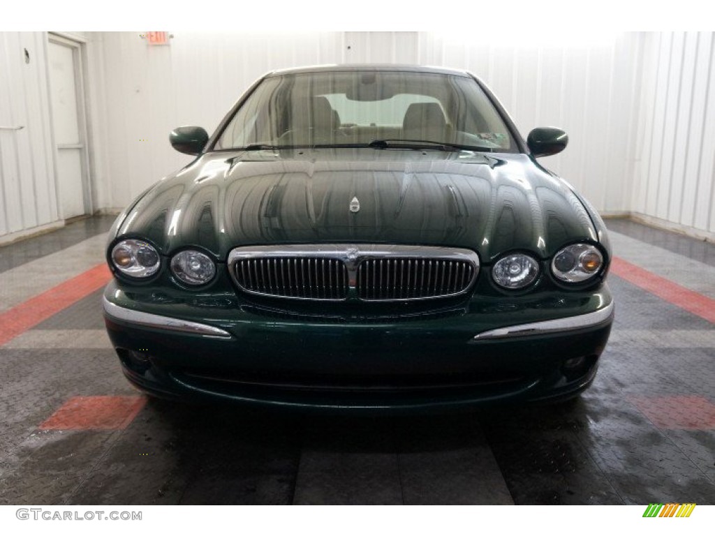2005 X-Type 3.0 - Jaguar Racing Green Metallic / Champagne photo #4