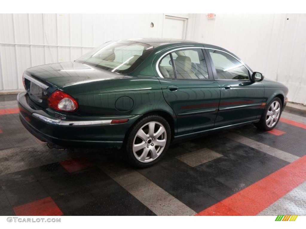2005 X-Type 3.0 - Jaguar Racing Green Metallic / Champagne photo #7