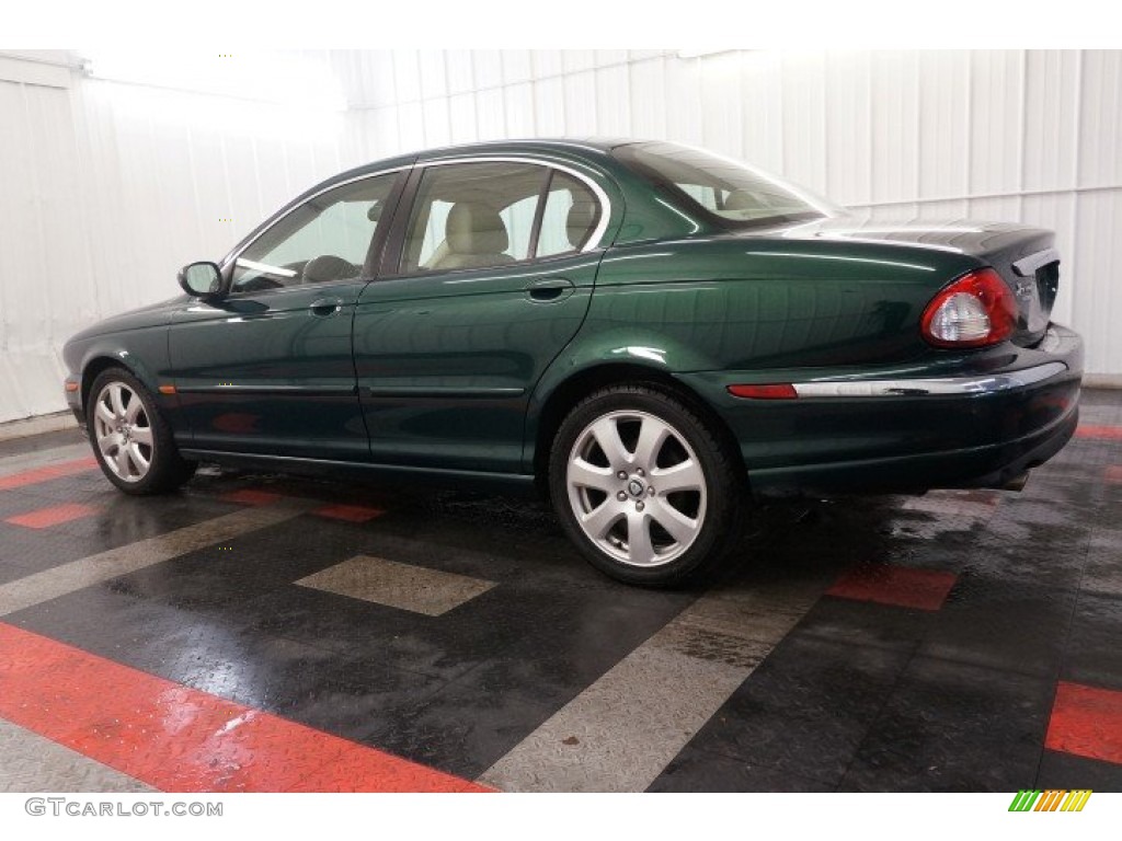 2005 X-Type 3.0 - Jaguar Racing Green Metallic / Champagne photo #11