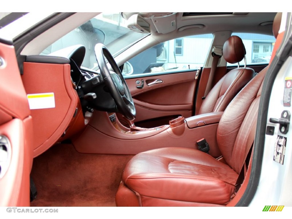 Sunset Red Interior 2006 Mercedes-Benz CLS 500 Photo #100956521