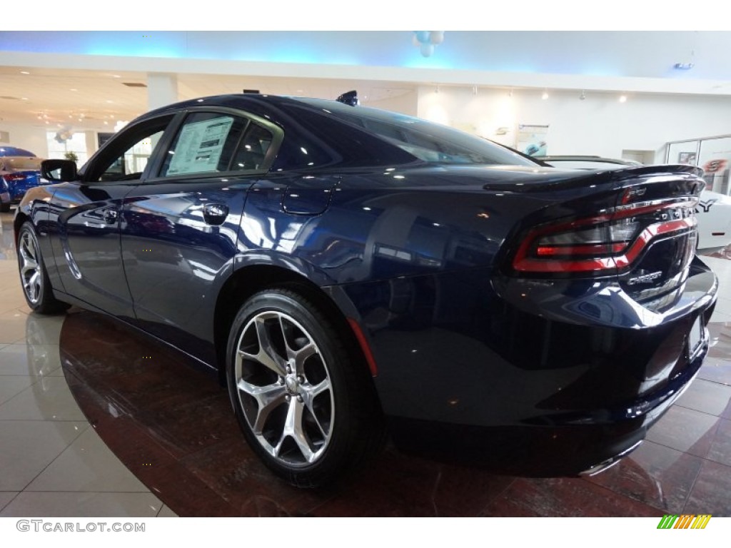 2015 Charger R/T - Jazz Blue Pearl / Black/Pearl photo #2