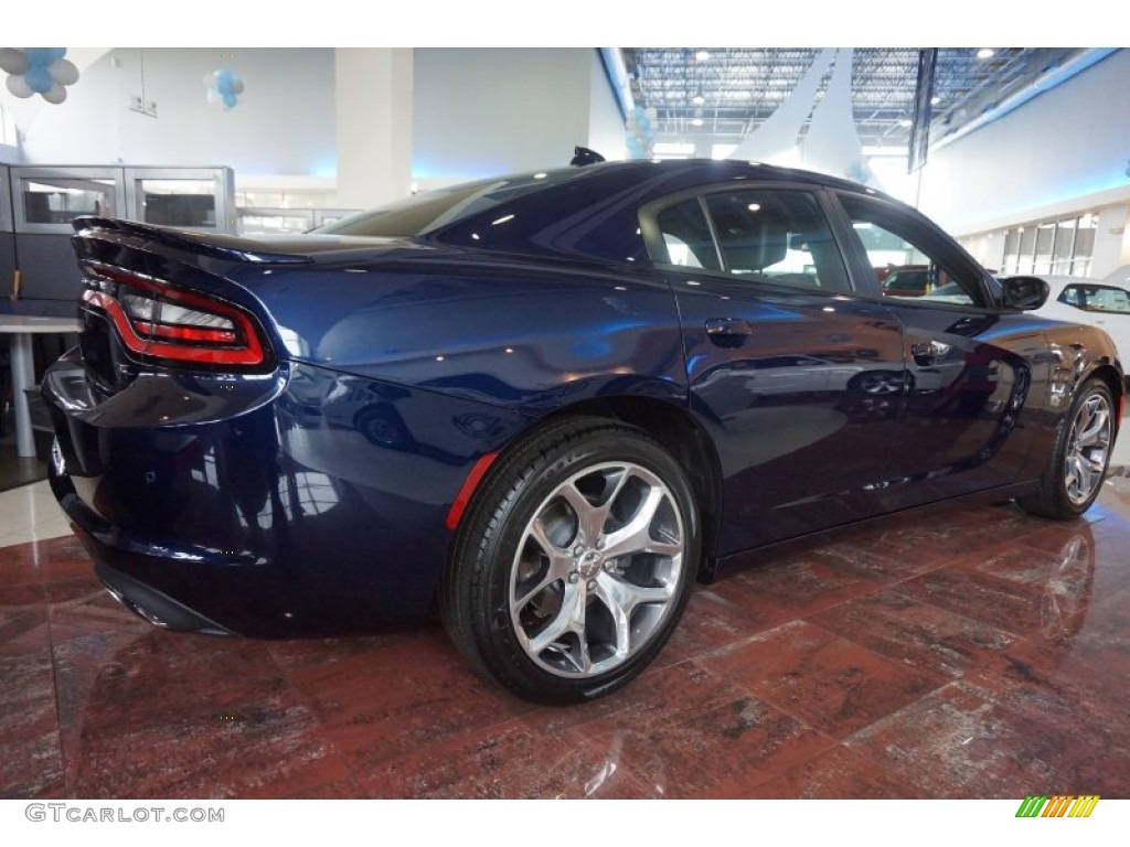 2015 Charger R/T - Jazz Blue Pearl / Black/Pearl photo #3