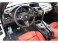2015 BMW M4 Sakhir Orange/Black Interior Prime Interior Photo