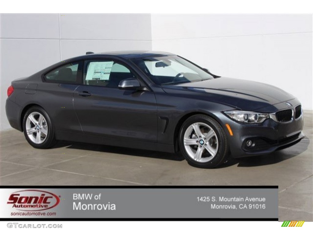 2015 4 Series 428i Coupe - Mineral Grey Metallic / Black photo #1