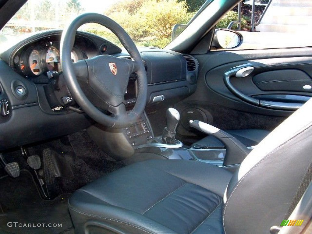 2004 911 Turbo Cabriolet - Slate Grey Metallic / Black photo #4