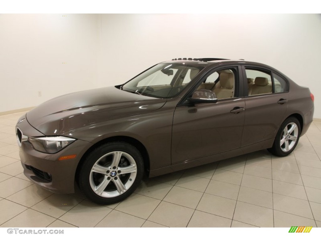 2013 3 Series 328i xDrive Sedan - Sparkling Bronze Metallic / Venetian Beige photo #3