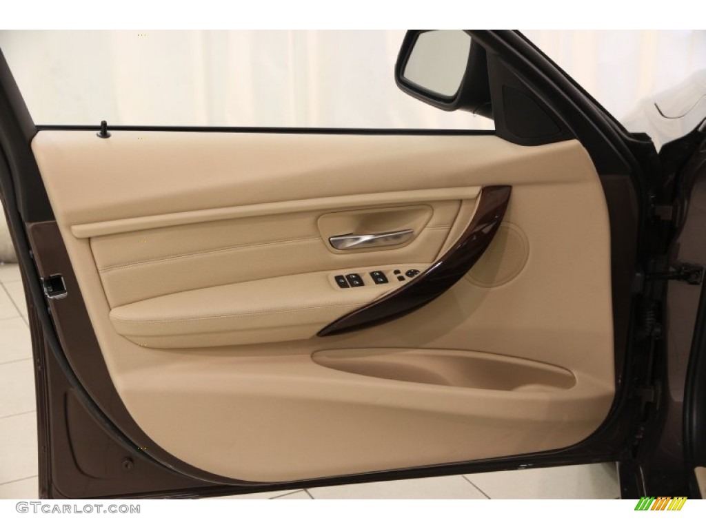 2013 BMW 3 Series 328i xDrive Sedan Venetian Beige Door Panel Photo #100960240