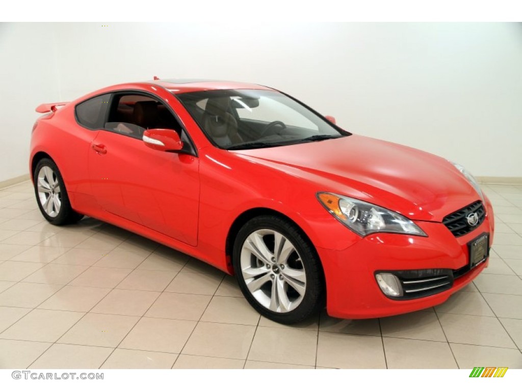 2010 Genesis Coupe 3.8 Grand Touring - Tsukuba Red / Black photo #1