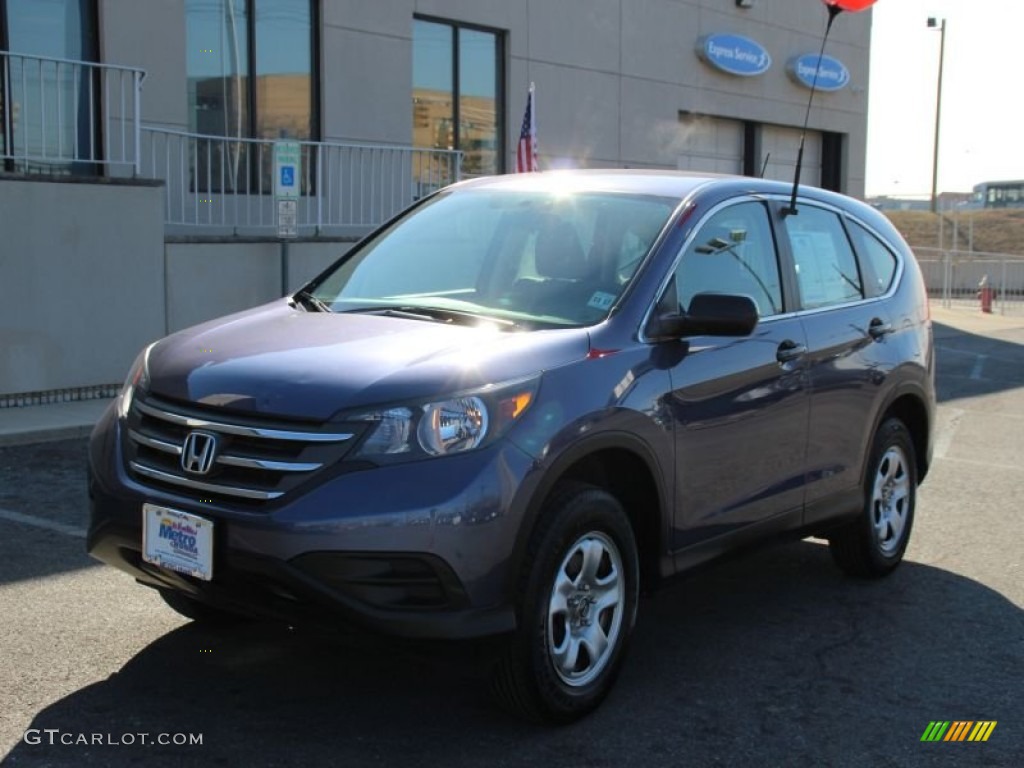 2013 CR-V LX AWD - Urban Titanium Metallic / Gray photo #1