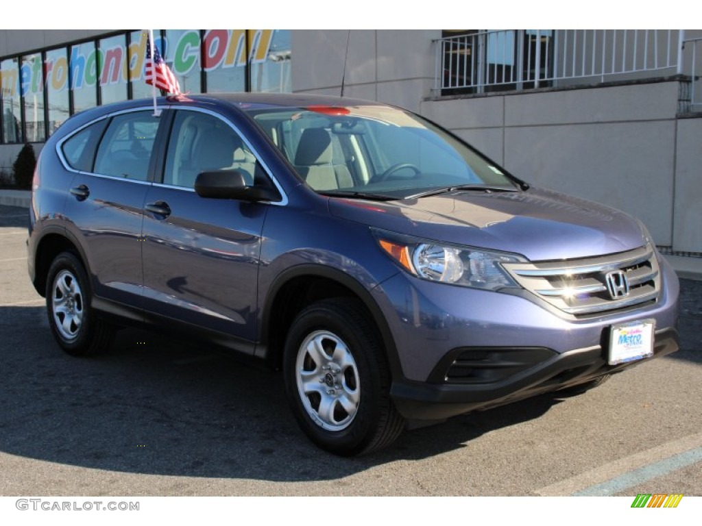 2013 CR-V LX AWD - Urban Titanium Metallic / Gray photo #3