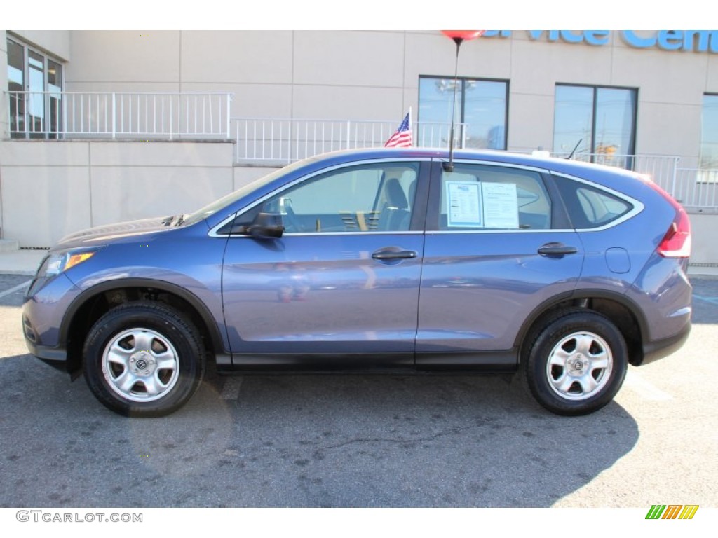 2013 CR-V LX AWD - Urban Titanium Metallic / Gray photo #8