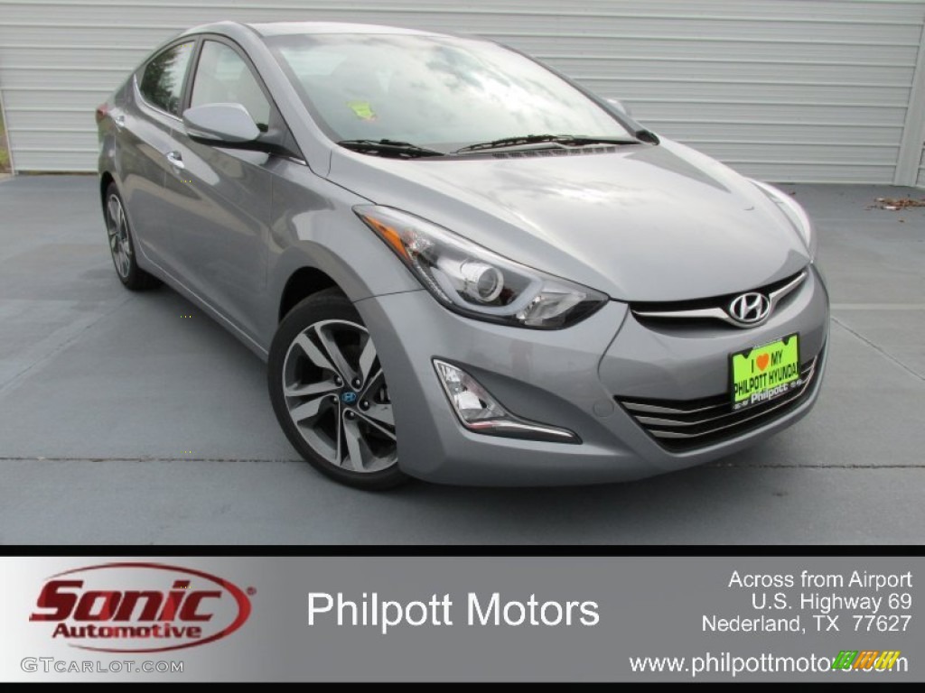 2015 Elantra Limited Sedan - Titanium Gray Metallic / Black photo #1