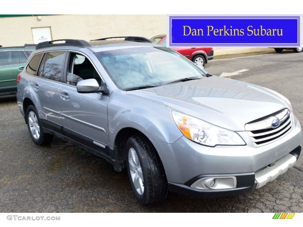 2011 Outback 2.5i Limited Wagon - Steel Silver Metallic / Off Black photo #1