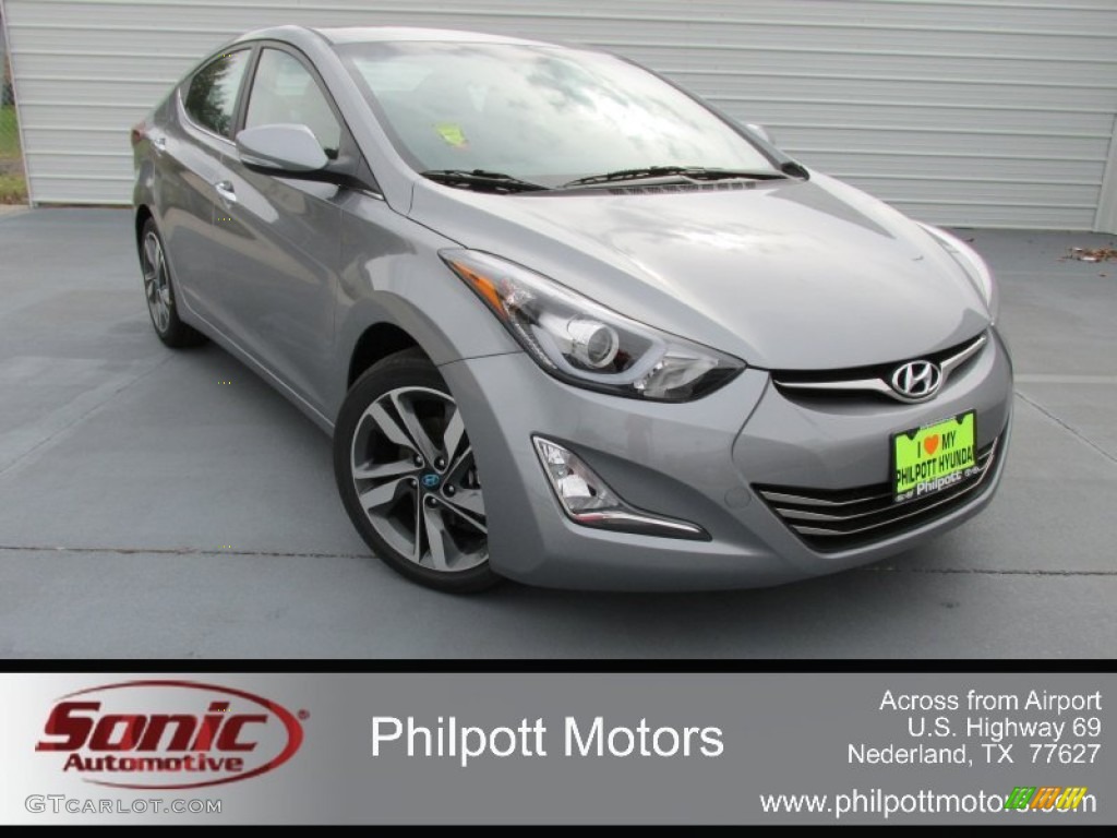 2015 Elantra Limited Sedan - Titanium Gray Metallic / Black photo #2