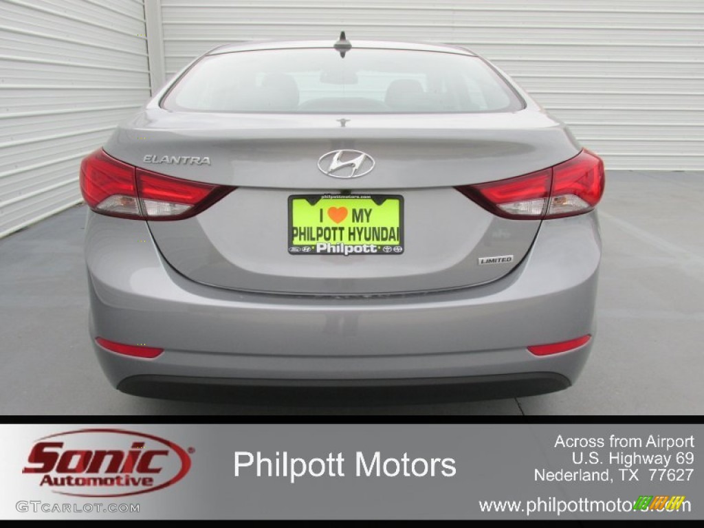 2015 Elantra Limited Sedan - Titanium Gray Metallic / Black photo #5