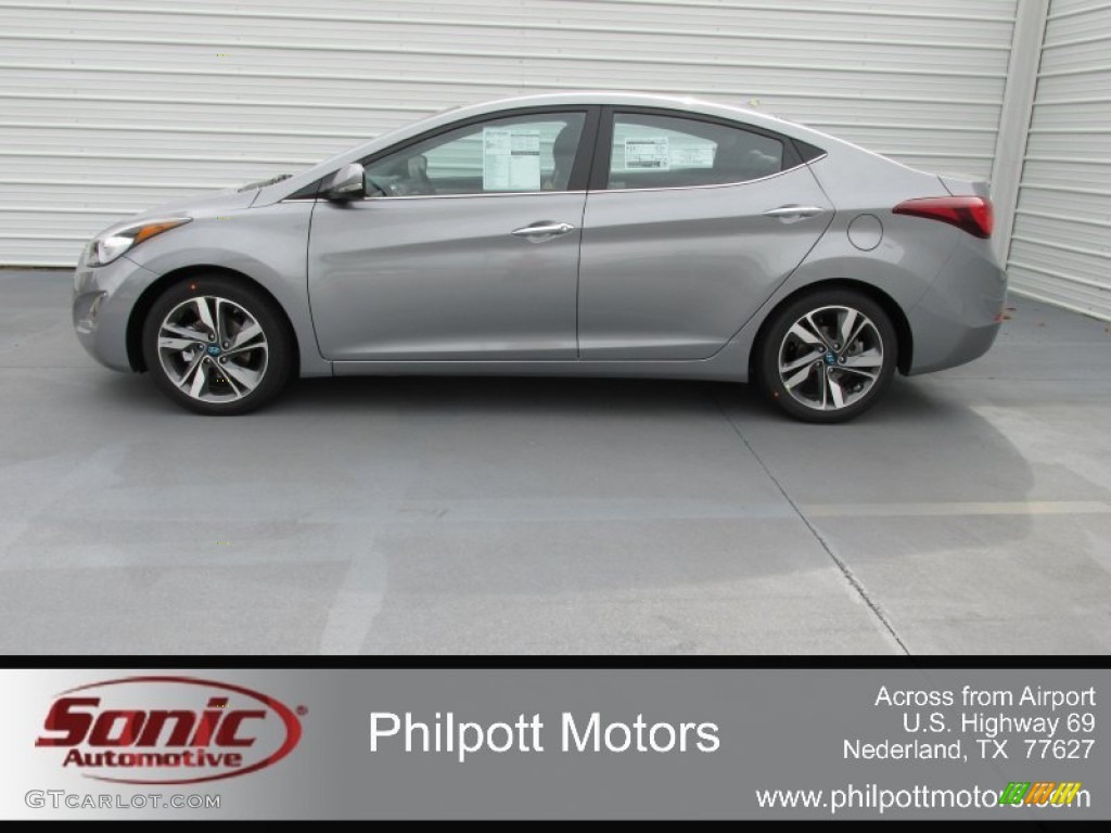 2015 Elantra Limited Sedan - Titanium Gray Metallic / Black photo #6
